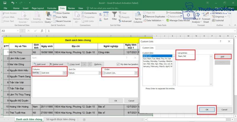 Cách SORT trong Excel từ cơ bản đến nâng cao 23 cách SORT trong Excel