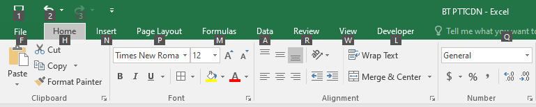 Gộp ô trong Excel