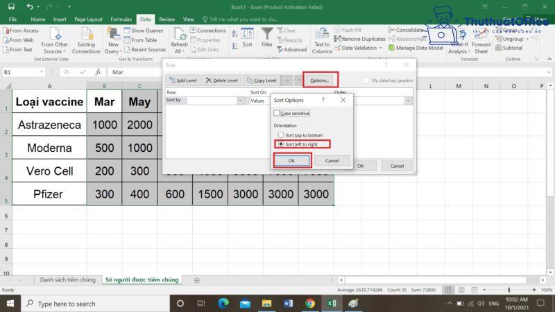 Cách SORT trong Excel từ cơ bản đến nâng cao 9 cách SORT trong Excel