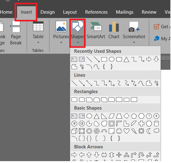Hướng dẫn cách vẽ hình trong Word nhanh gọn ai cũng làm được 5 Hướng dẫn cách vẽ hình trong Word
