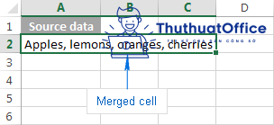 Gộp ô trong Excel