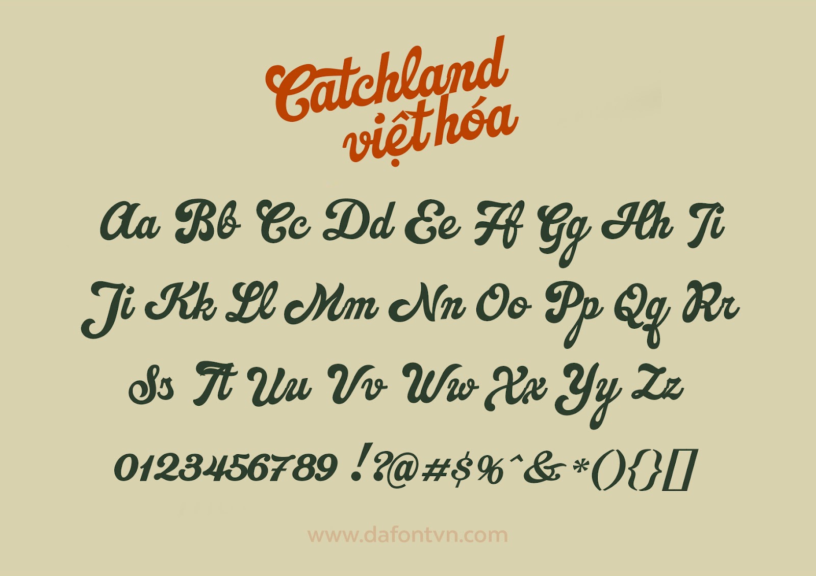 font-33 Font Việt Hóa Catchland siêu đẹp