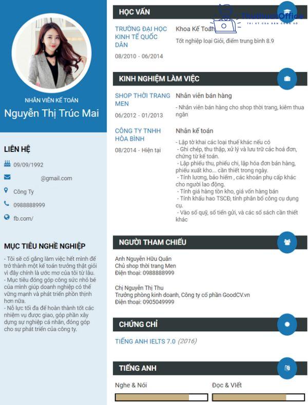 cách làm cv bằng PowerPoint