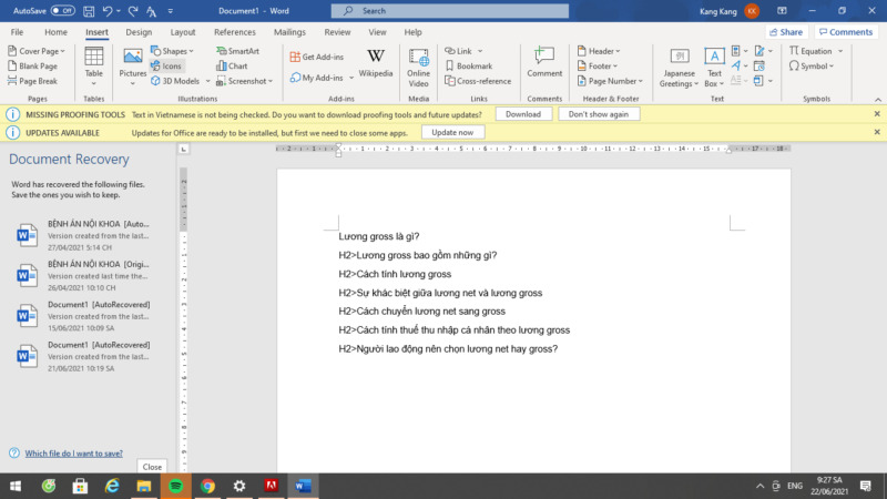 Biểu tượng địa chỉ trong Word 06