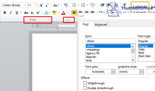 Cách mặc định font chữ trong Word 2010 đơn giản, ai cũng thực hiện được 2 cách mặc định font chữ trong Word 2010