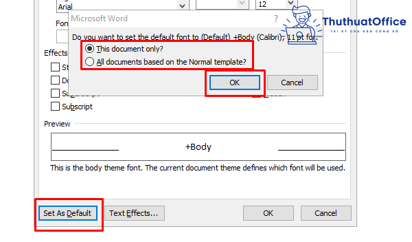 Cách mặc định font chữ trong Word 2010 đơn giản, ai cũng thực hiện được 4 cách mặc định font chữ trong Word 2010