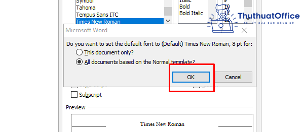 Cách mặc định font chữ trong Word 2010 đơn giản, ai cũng thực hiện được 10 cách mặc định font chữ trong Word 2010
