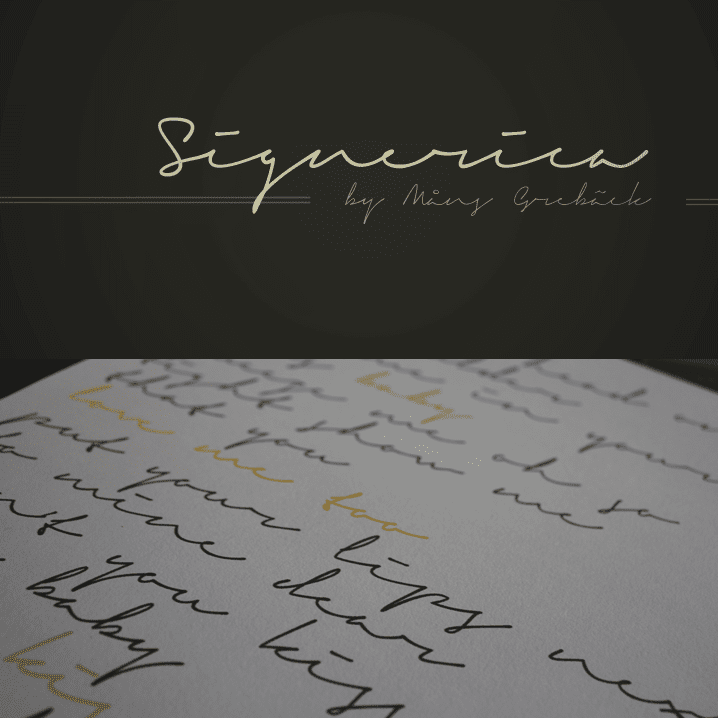 signatura-font SignericaVi Font