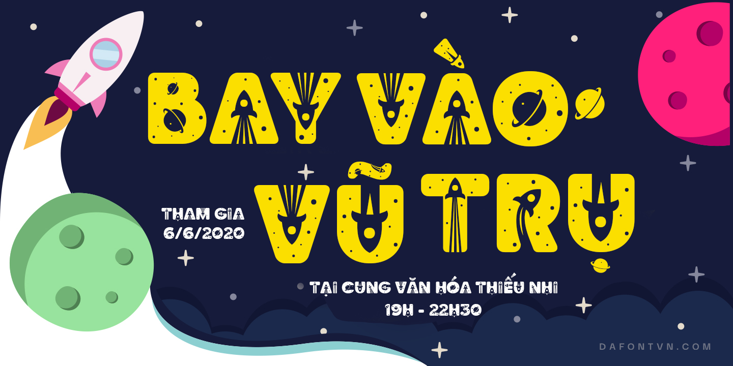 space-2 Font Space Quest Việt Hóa Preview 3