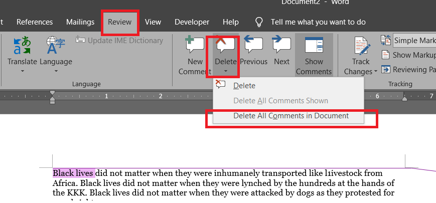 Hướng dẫn chi tiết cách xóa comment trong Word một cách dễ dàng 3 Hướng dẫn cách xóa comment trong Word