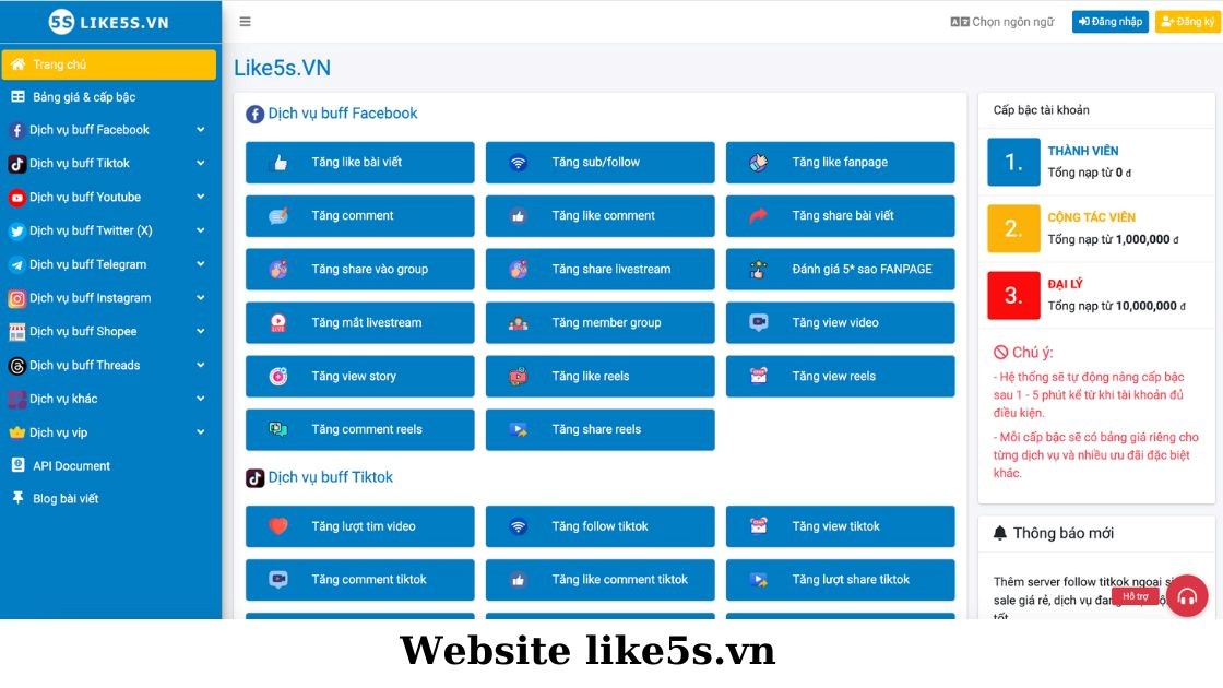 Cách tăng view Youtube tại Like5s