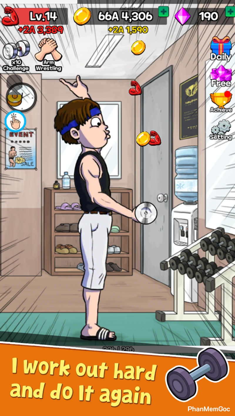 Tải Arm Wrestling Clicker MOD APK (No Ads, Vô Hạn