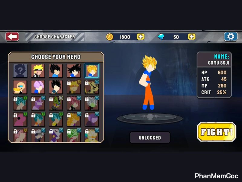 Các nhân vật và kỹ năng 