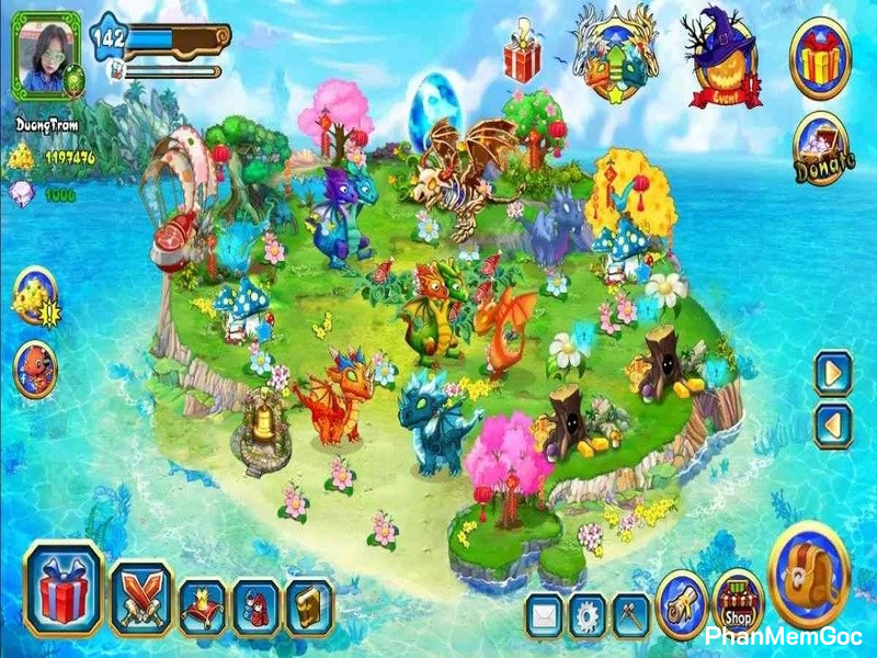 Gameplay Xây Dựng Đảo Rồng Hấp Dẫn
