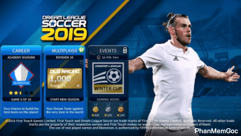 dream league soccer 2019 mod tiger vô hạn tiền