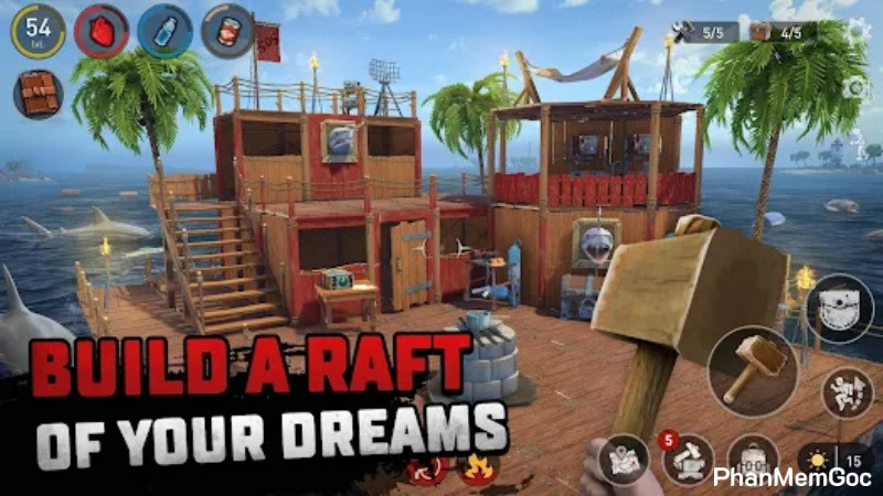 raft survival mod apk
