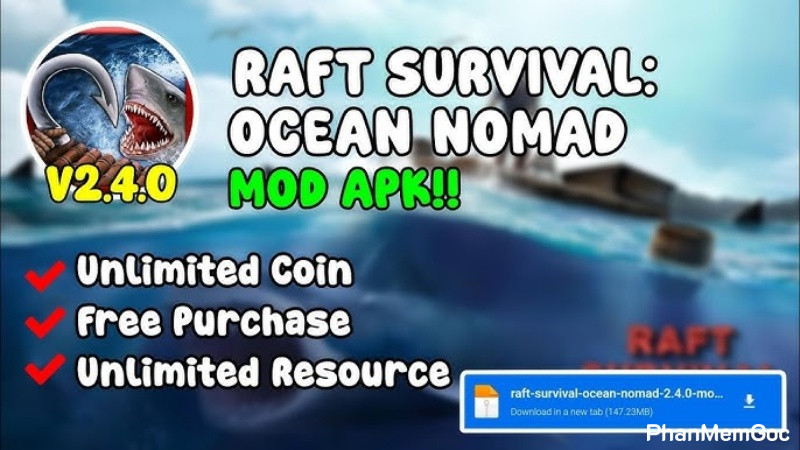 raft survival mod apk