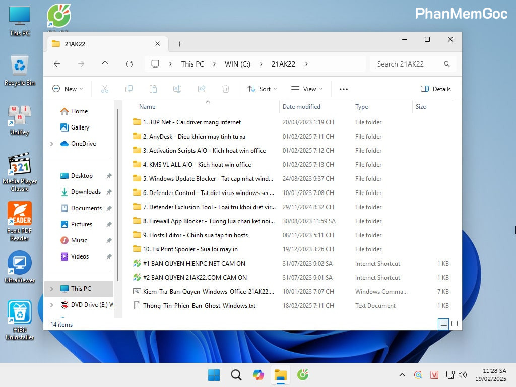Tải Ghost Win 11 Home SL 24H2 Full Soft v25.1 Tốt Nhất 2025
