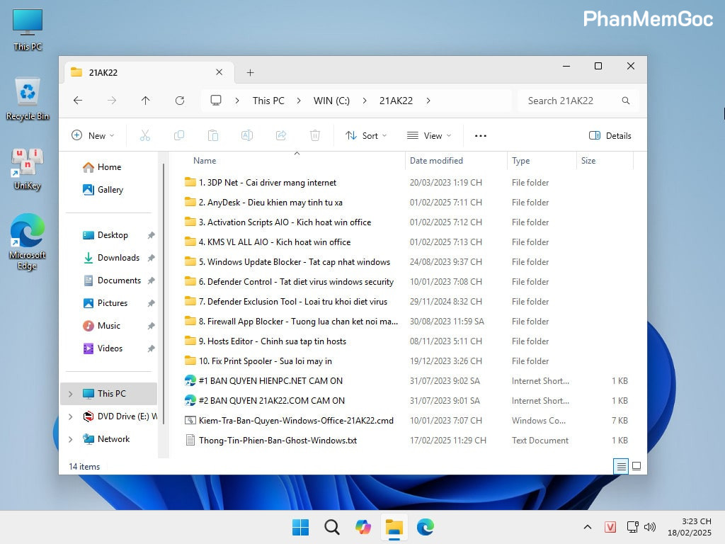 Tải Ghost Win 11 Home SL 24H2 No Soft v25.1 Mượt Nhẹ 2025