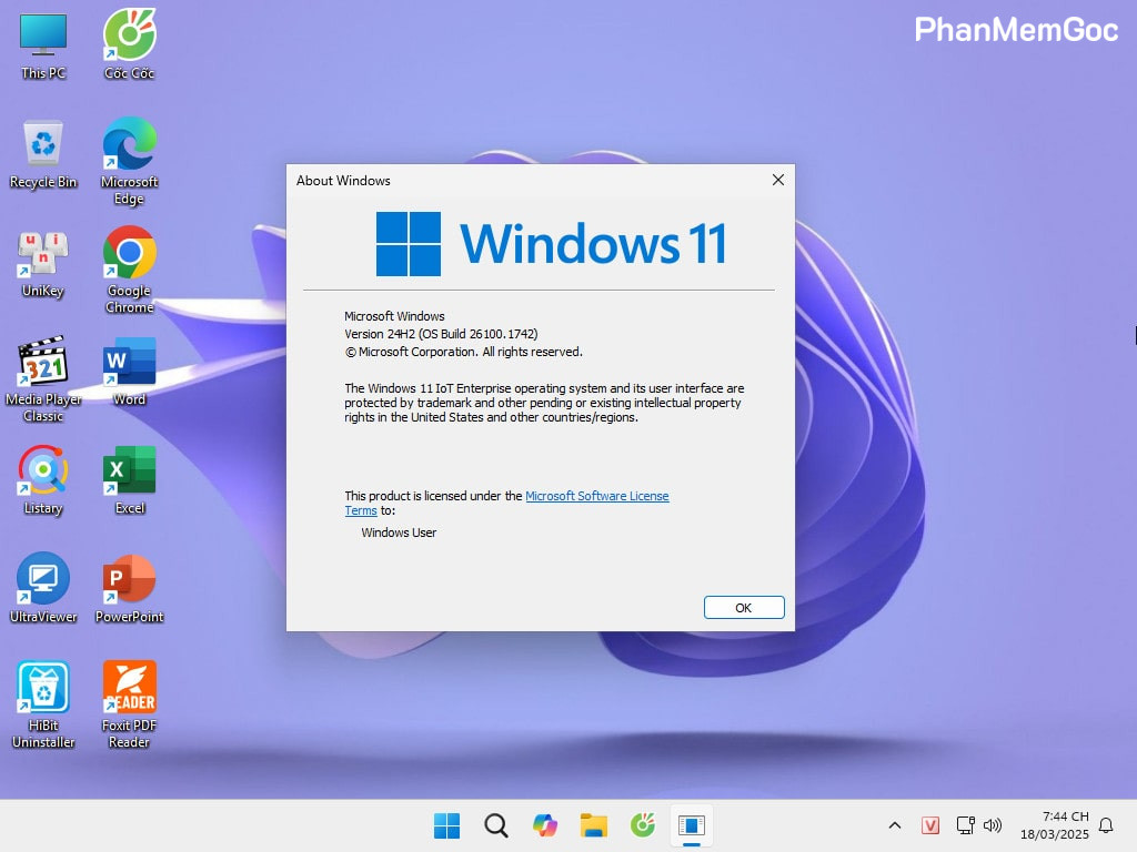 Tải Ghost Win 11 IoT Enterprise 24H2 Full Soft v25.1 Chuẩn 2025