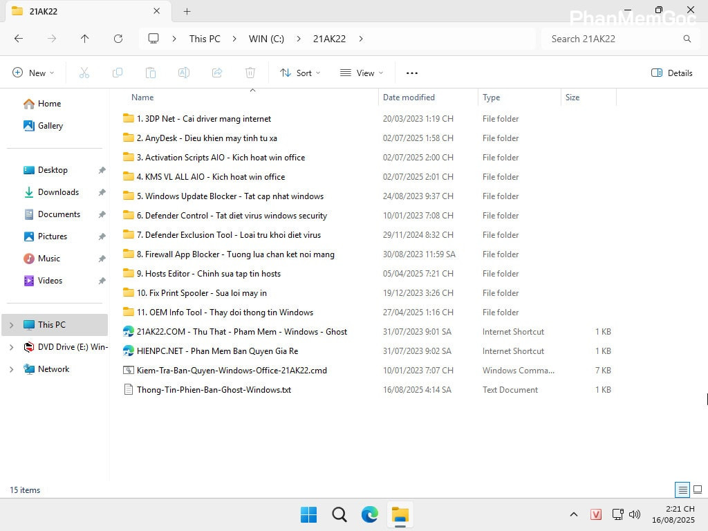 Tải Ghost Win 11 LTSC 24H2 No Soft v25.1 Mượt Nhẹ 2025