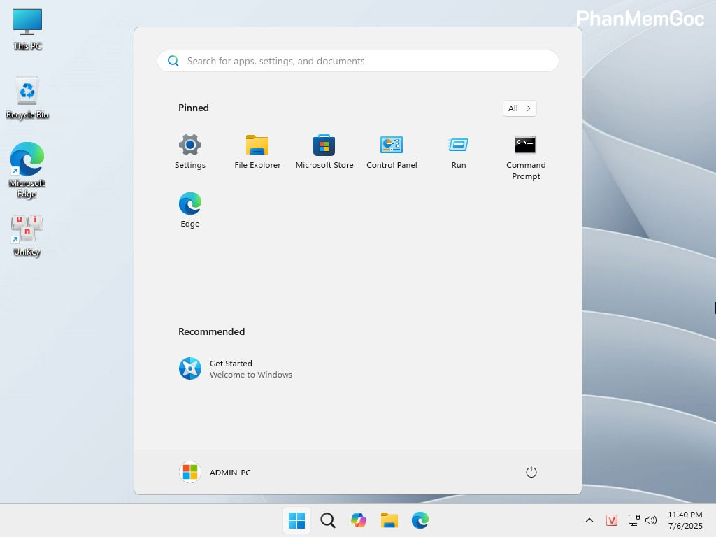 Tải Ghost Win 11 Pro 24H2 No Soft v25.1 Mượt Nhẹ 2025