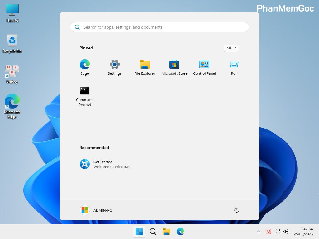 Tải Ghost Win 11 Pro 25H2 No Soft v25.2 Mượt Nhẹ 2025