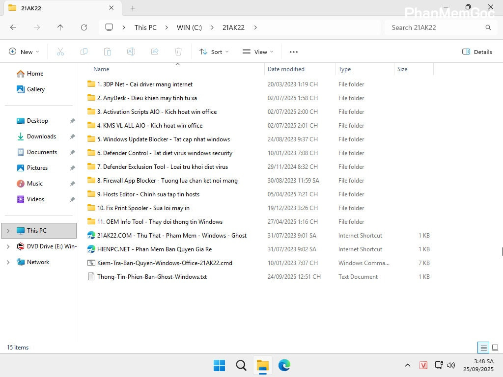 Tải Ghost Win 11 Pro 25H2 No Soft v25.2 Mượt Nhẹ 2025
