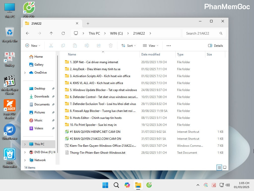 Tải Ghost Win 11 Pro for Work 24H2 Full Soft v25.1 Chuẩn 2025