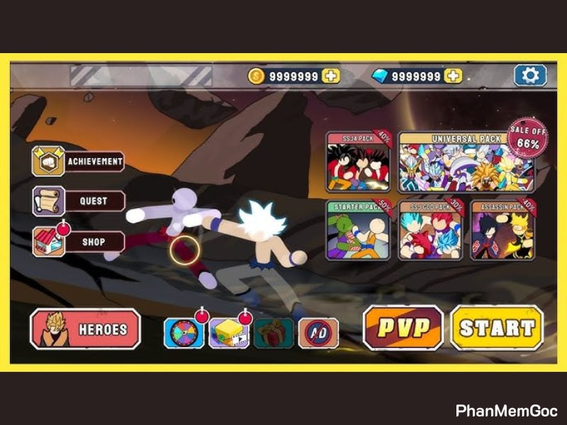 Tính Năng Nổi Bật Của Phiên Bản Hack Stickman Warriors