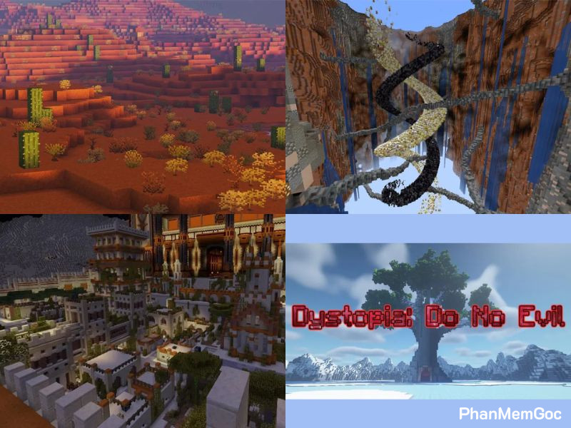 Các Bản Đồ Mới và Nổi Bật Trong Minecraft 1.16.5