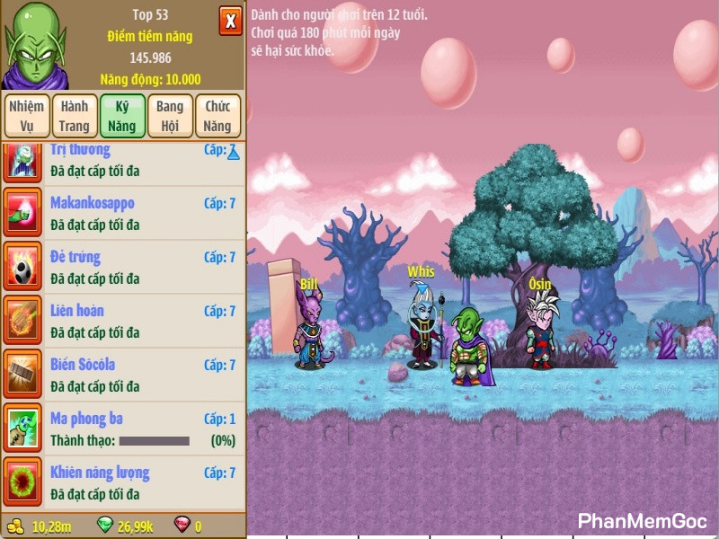 Ngọc Rồng Online Hack