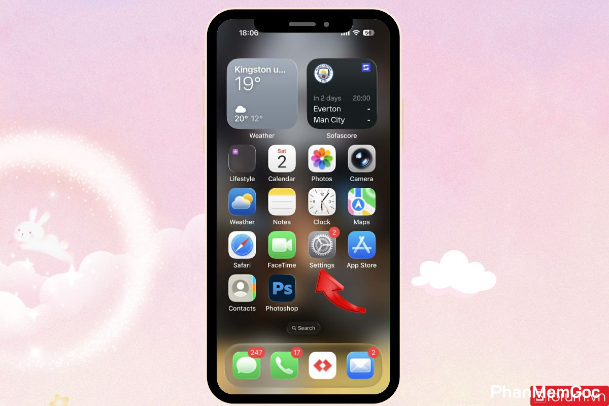 3-tat-goi-y-mat-khau-tren-iphone Truy cập vào Cài đặt