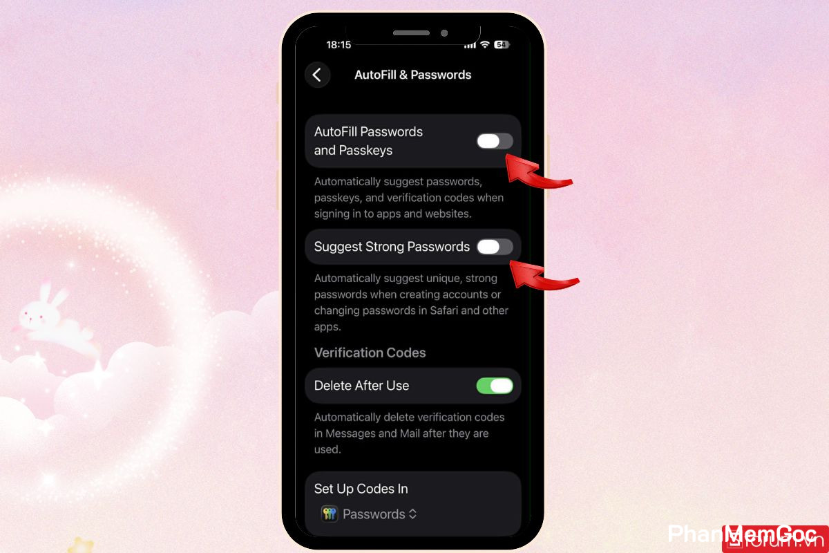 5-tat-goi-y-mat-khau-tren-iphone Tắt tùy chọn mật khẩu