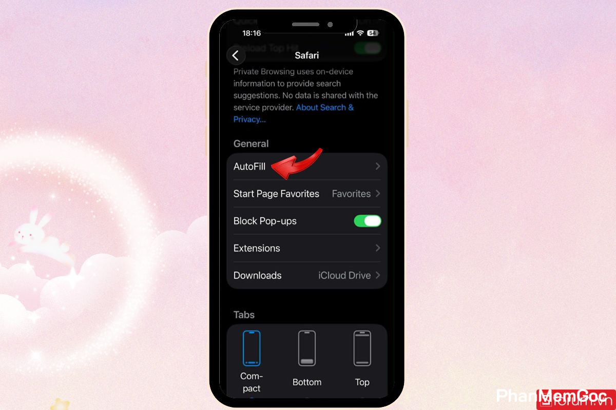 7-tat-goi-y-mat-khau-tren-iphone Truy cập phần Tự động điền