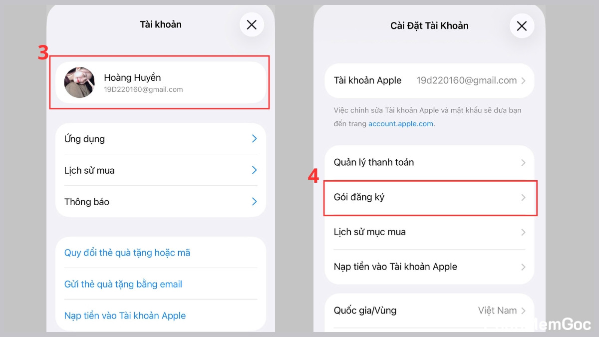 Cách gỡ đăng ký mua ứng dụng trên App Store - bước 2