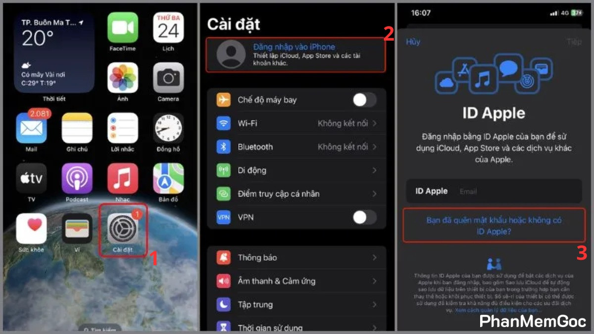 Cách tạo tài khoản ID Apple Store đơn giản - bước 1