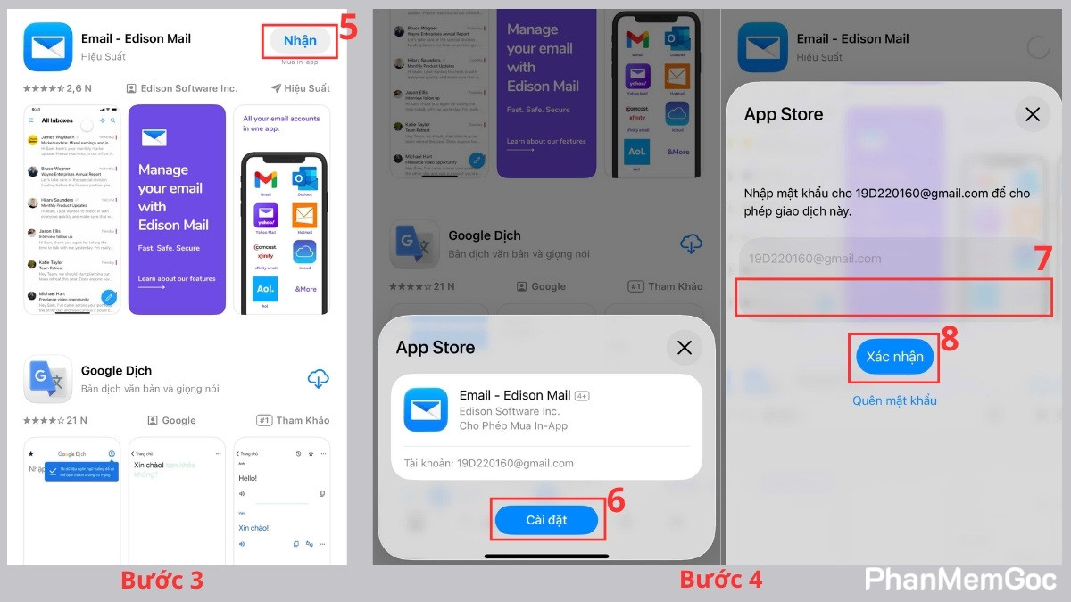 Cách tải ứng dụng trên App Store nhanh chóng - bước 2,3,4