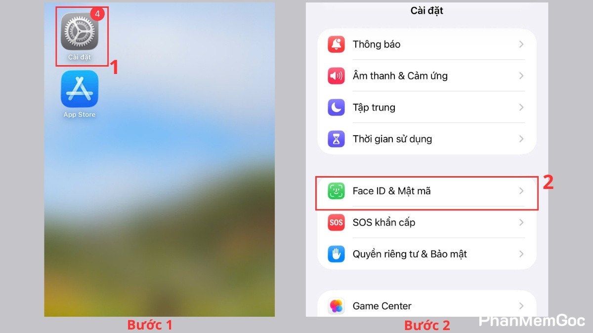 Cài ứng dụng trên App Store không cần Touch ID hay Face ID - bước 1