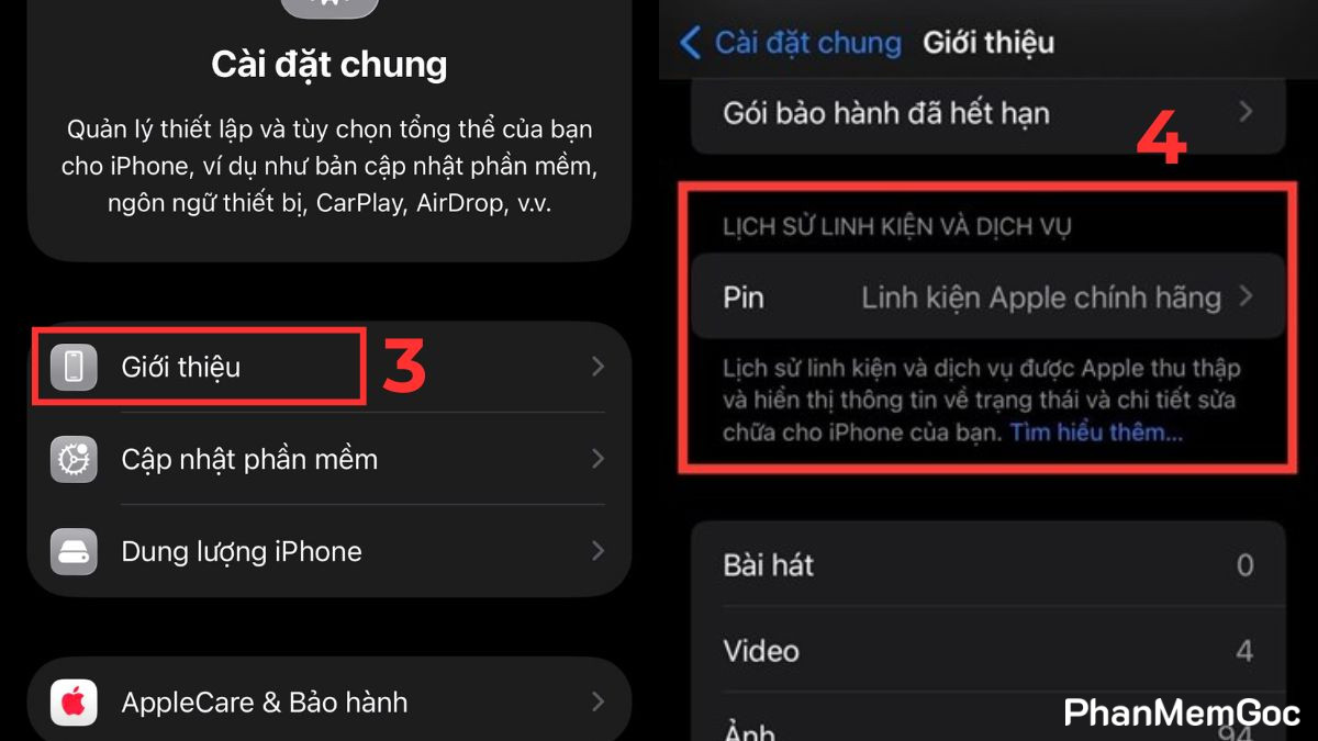 cach-check-camera-iphone-8 Cách check camera iPhone có bị thay - bước 2,3