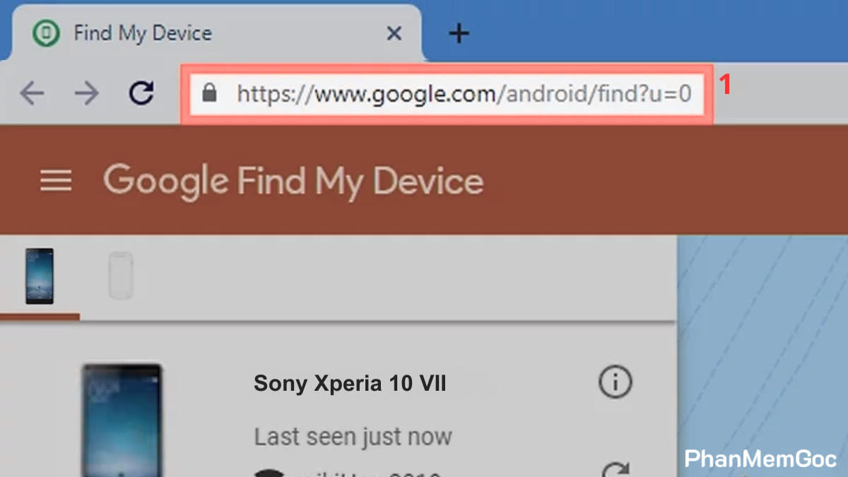 cach-mo-khoa-dien-thoai-sony-khi-quen-mat-khau-2 Cách mở khóa điện thoại Sony khi quên mật khẩu bằng Google Find My Device bước 1