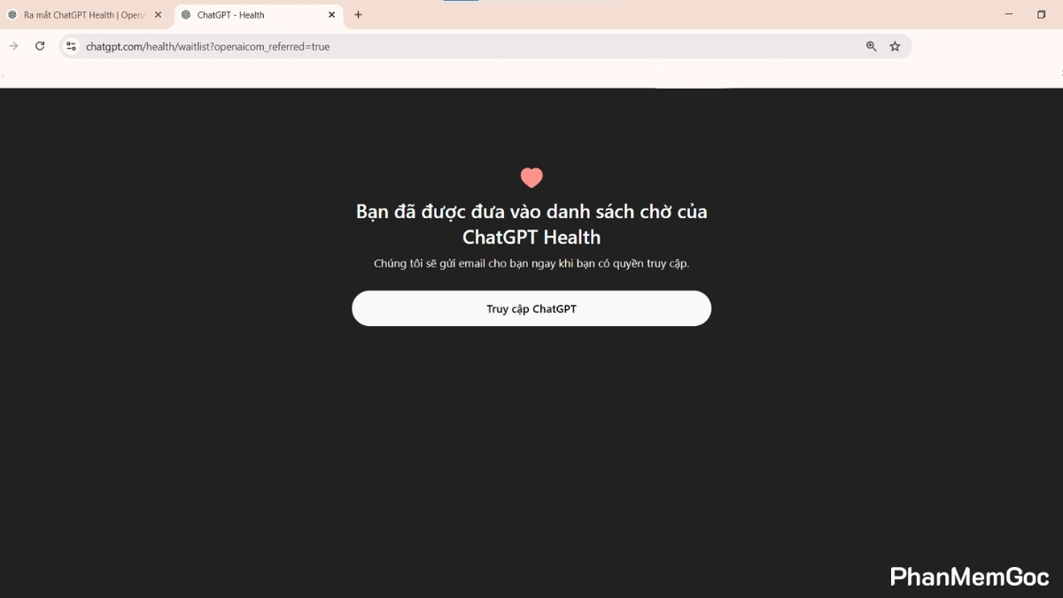 Cách đăng ký trải nghiệm ChatGPT Health bước 3