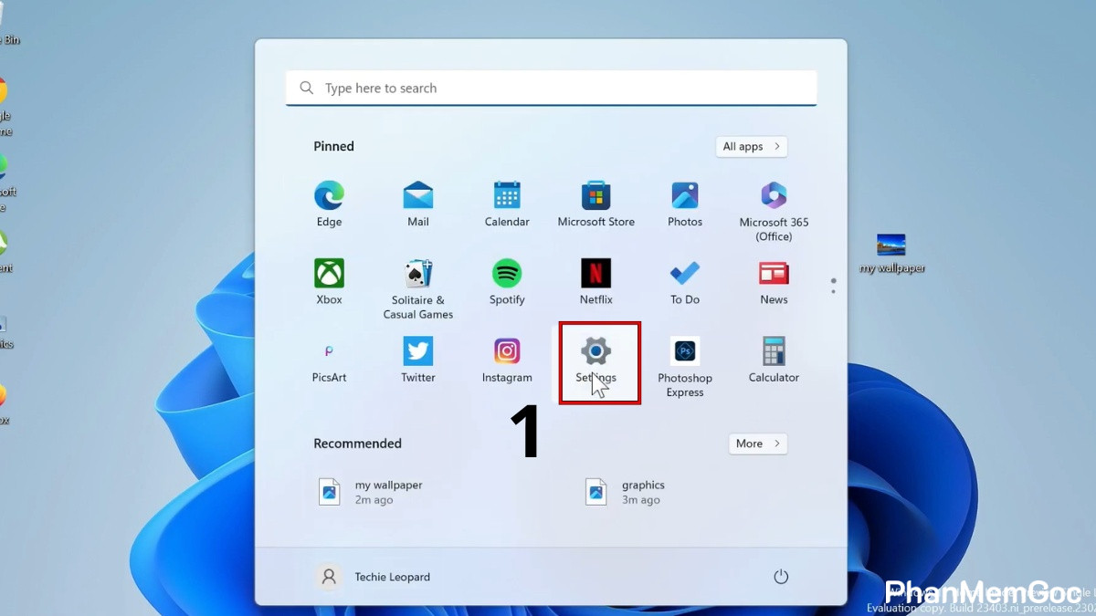 chia-se-lan-can-la-gi-23 Mở Settings từ menu Start để cài đặt chia sẻ lân cận laptop Windows.