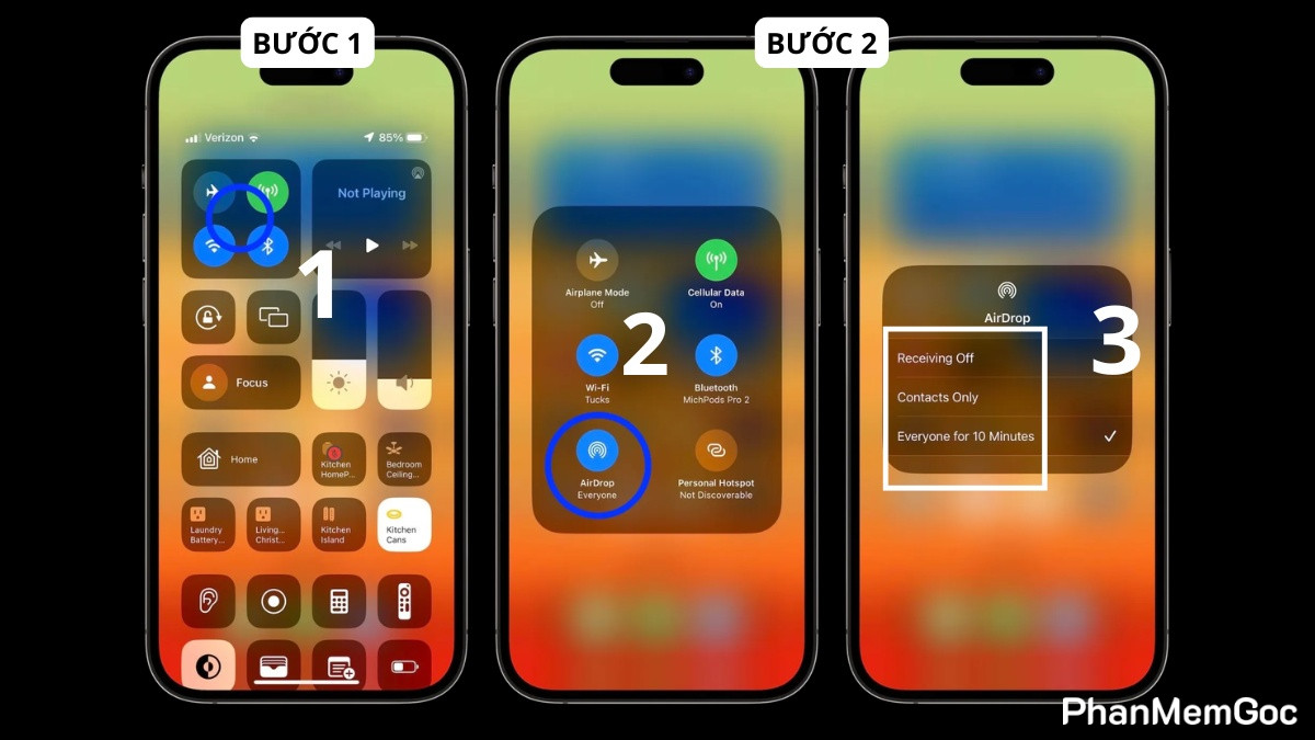 chia-se-lan-can-la-gi-3 Các bước thiết lập chia sẻ lân cận là gì trên chia sẻ lân cận iphone.