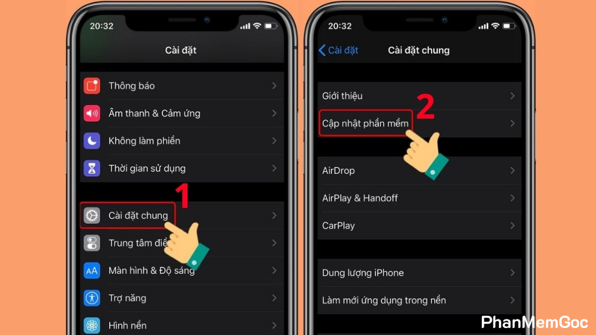 Xử lý lỗi iMessage bị đăng xuất bằng cách cập nhật iOS - bước 1