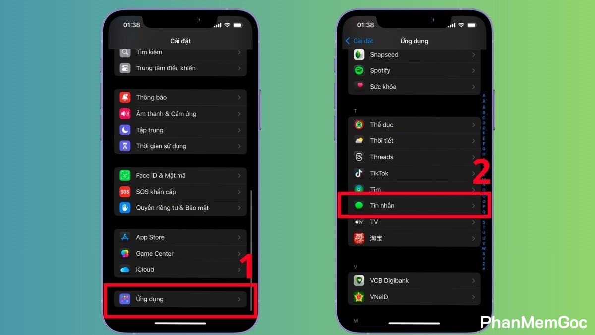 Xử lý lỗi iMessage bị đăng xuất bằng cách đăng nhập lại Apple ID - bước 1