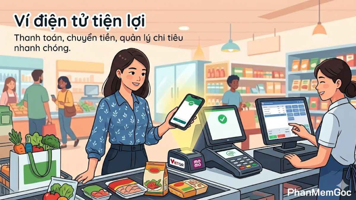 Thanh toán, giao dịch tiện lợi là lợi ích của điện thoại thông minh