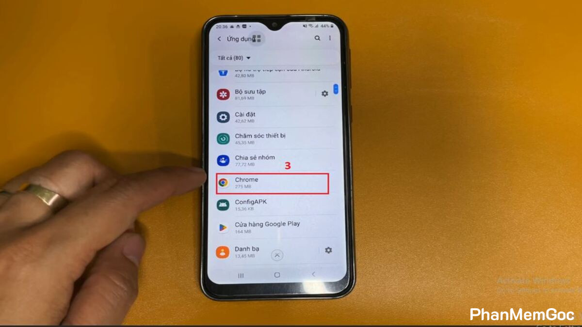 Cách tắt ứng dụng chạy ngầm trên Samsung bằng cài đặt - bước 3