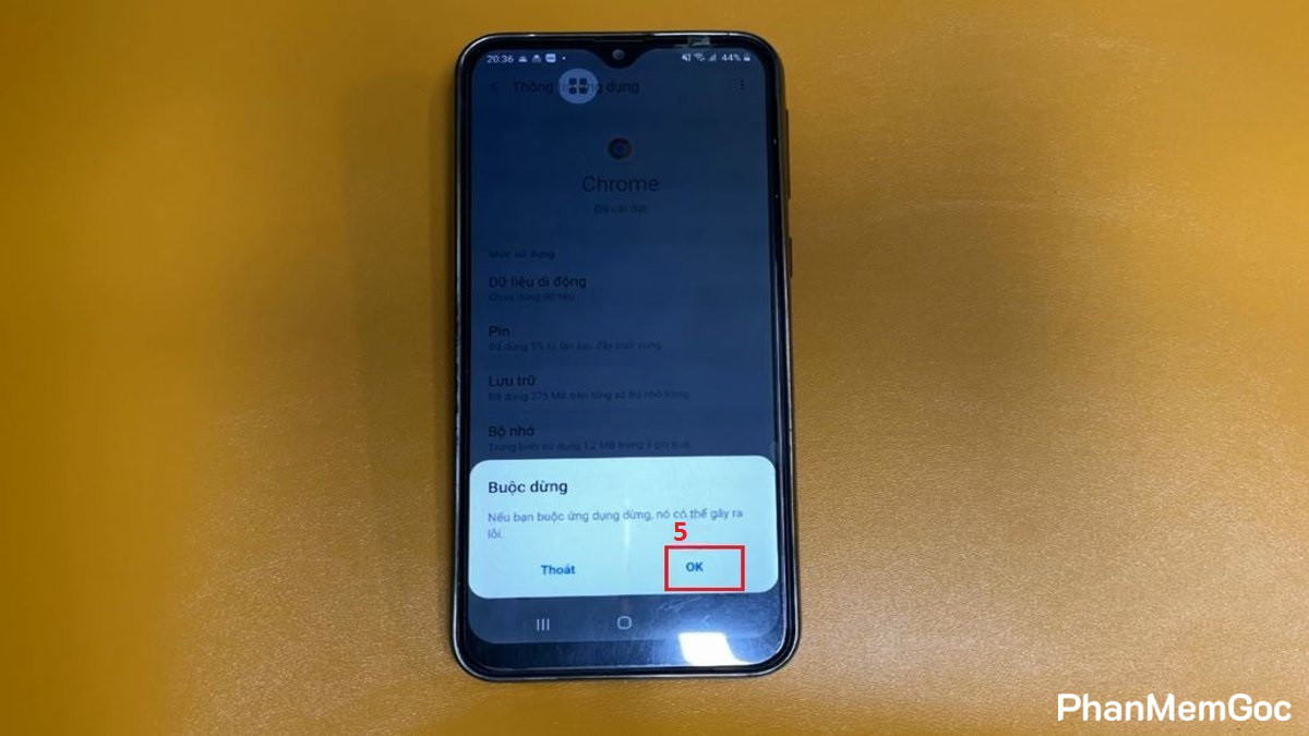 Cách tắt ứng dụng chạy ngầm trên Samsung bằng cài đặt - bước 5