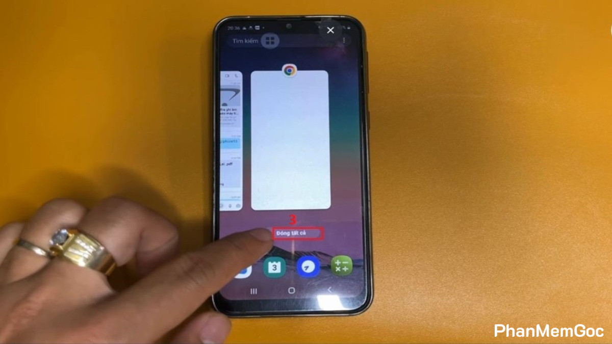 Cách tắt ứng dụng chạy ngầm trên Samsung bằng sửa sổ đa nhiệm - bước 3